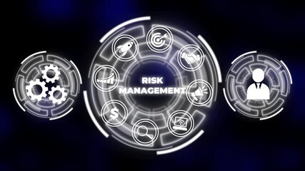 Risk Management and Assessment for Business Investment conceptual . risky plan analysis to control loss and build financial safety. Business, Technology, Internet and network concept. - Powered by Adobe