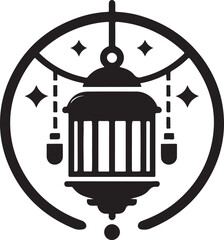 Traditional Hanging Lantern Vector Icon