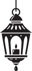Traditional Hanging Lantern Vector Icon