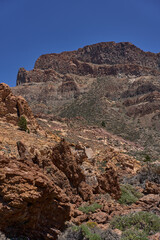 Volcanic slope beneath Mount Guajara