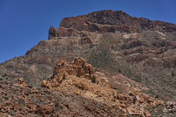 Fototapeta premium Volcanic slope beneath Mount Guajara