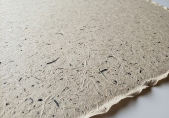 Photo of handmade paper texture background, natural fiber material surface
