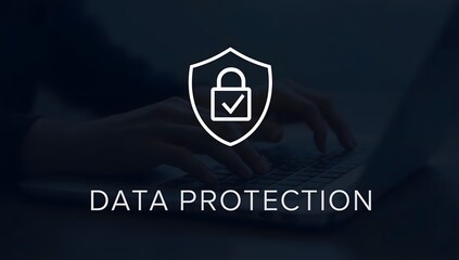 Cybersecurity data protection, businessman with security icons connecting to application ecosystem, protection from hacker, crime, identification and authentication, checkmark, padlock.
