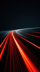Abstract motion blur of a highway at night