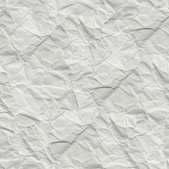 Crumpled texture white seamless background ideal for creative projects and design applications