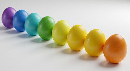 colorful easter eggs