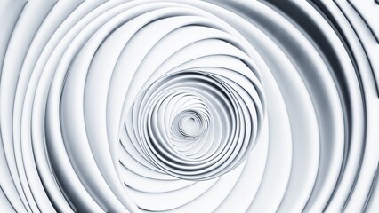 3d Abstract shell spiral background