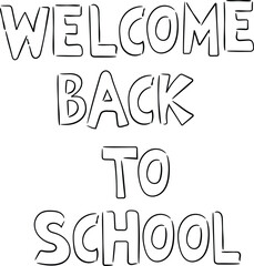Welcome Back to School Hand-Drawn Letters

