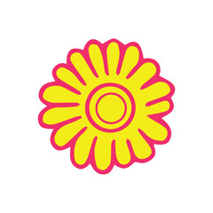 Flower isolated on white background