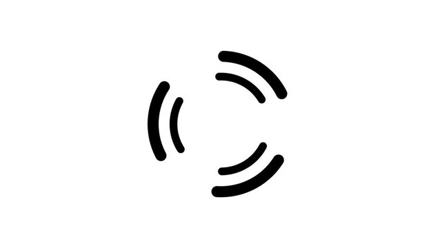  digital circle loading bar on white background .