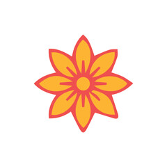 Flat design flower