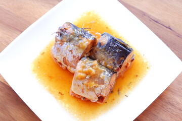 新鮮なサバを味噌でじっくりと煮込んだ、サバの味噌煮
