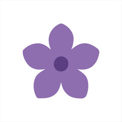 Flat design flower