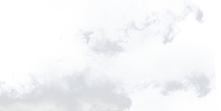 white cloud fluffy, fog or misty or smoke for overlay and design effect. isolated on transparent background. PNG file