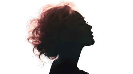 Contemplative Woman Profile