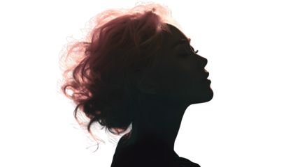 Contemplative Woman Profile