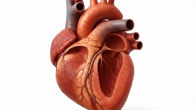 Anatomical Heart Illustration for Medical Education and Visualization