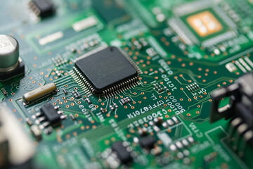 Semiconductor Technology: 半導体と電子基板のマクロ撮影 / Macro Shot of Semiconductor and PCB