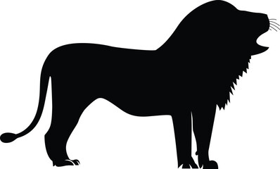 lion silhouette vector
