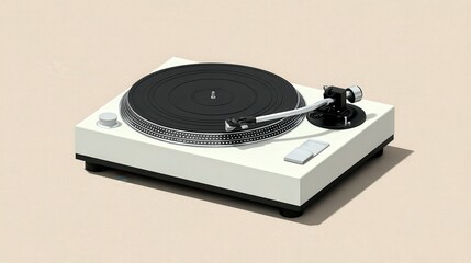 Creative monochrome line art depicting a vintage CD alongside a classic turntable offering a nostalgic musical experience. CD Player Day