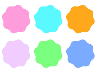 カラフルなふきだしセット