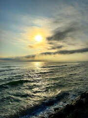 Fototapeta premium sunset over the sea