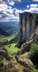Fototapeta premium Mountain valley vista