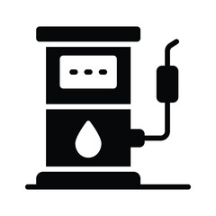 A customizable glyph icon of petrol pump