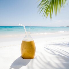tropical cocktail on the beach
