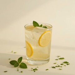 mojito cocktail with mint and lime