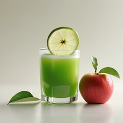 apple juice with apple