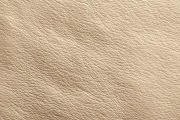 Beige leather texture close-up with natural grain patterns