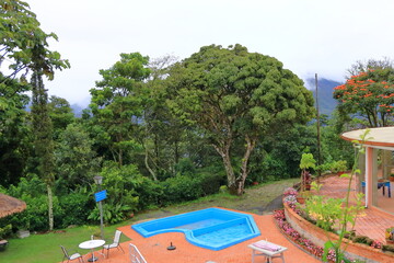 green trees around a tourist resort in Bolivia
