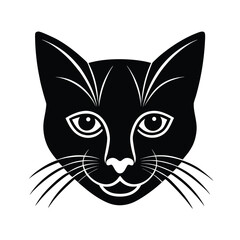 cat, cat-face, cat-whiskers, cat-nose, cat-eyes, cat-ears, cat-outline, cat-shadow,