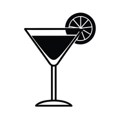 cocktail-glass, drink-icon, cocktail-silhouette, martini-glass, wine-glass, bar-glass, beverage-outline