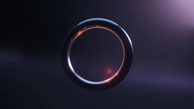 A futuristic conceptual polyhedron, suspended in a clean, minimalist void; modern abstract conceptual backdrop, sharp geometric shapes, vibrant contrasting colors, perfect for high-tech content.