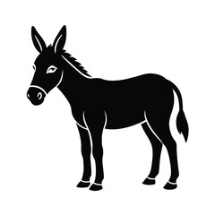 donkey, animal, mammal, hooves, pack, farm, beast, domesticated, bray, ears