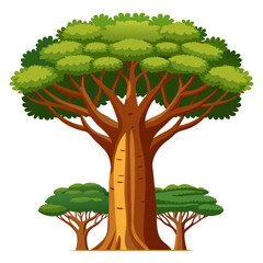 baobab tree vector