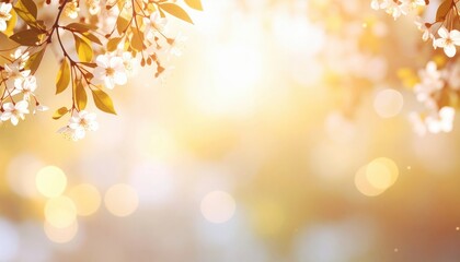 Obraz premium Spring blossoms blooming in nature aesthetic floral scene soft light environment peaceful view floral concept for serenity