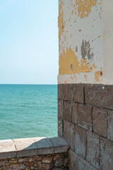 The corner of a street in Sitges in Barcelona.