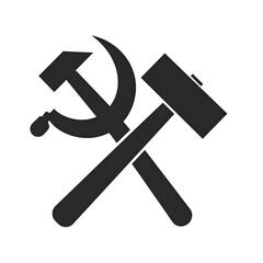 Crossed hammer and sickle