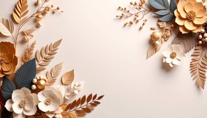 Obraz premium Elegant floral arrangement studio art composition minimalist close-up decorative concept