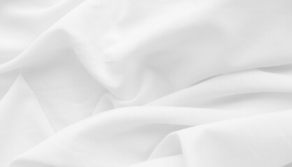 Obraz premium Background fabric white cloth cotton sheet silk material texture satin pattern fashion abstract shape space mockup beautiful textile luxury ripples wallpaper smooth vintage canvas elegance wall