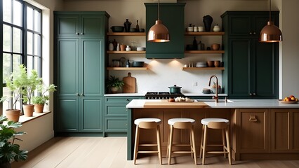 Sleek and Functional Modern Kitchen Space