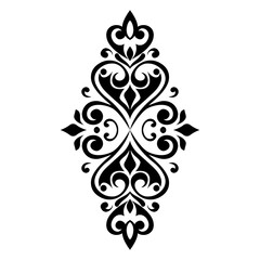 Tribal damask pattern 