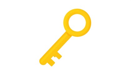 Golden key icon (2)