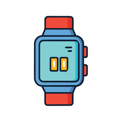 smart watch vector image on white background