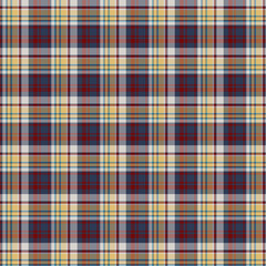 Fototapeta premium Seamless pink and blue checkered plaid fabric pattern design