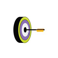 Target goal vector icon symbol design, goal Icon Concept, Objective, Growth, Focus, Sport, Business Target.
