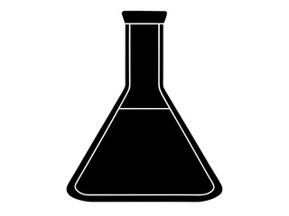 laboratory flask  black silhouette vector,laboratory flask  icon